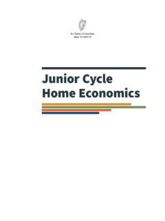 Junior Cycle Home Economics - Curriculum