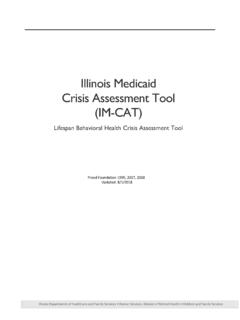 Illinois Medicaid Crisis Assessment Tool (IM-CAT)