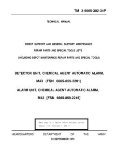 DETECTOR UNIT, CHEMICAL AGENT AUTOMATIC ALARM, …
