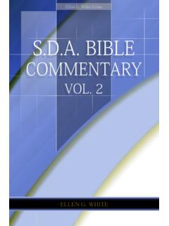 S.D.A. Bible Commentary Vol. 2 (1953) Version 113