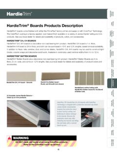 HardieTrim Boards Products Description - James Hardie Pros