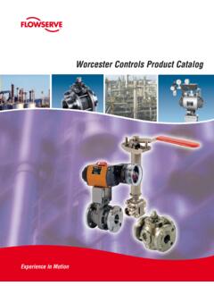 Worcester Controls Product Catalog - Flowserve
