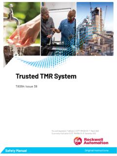 Trusted TMR System Safety Manual - Rockwell Automation