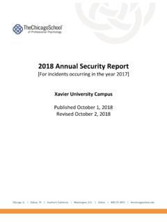 2018 Annual Security Report - thechicagoschool.edu