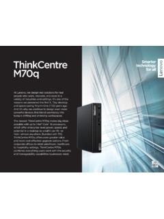 ThinkCentre M70q - Lenovo