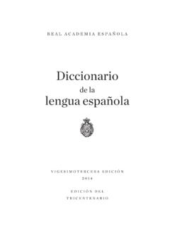 Diccionario lengua espa&#241;ola - Real Academia Espa&#241;ola