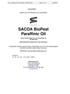 SACOA BioPest Paraffinic Oil