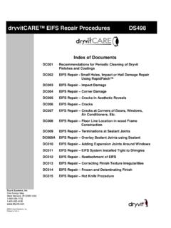 dryvitCARE EIFS Repair Procedures - Dryvit US - Dryvit