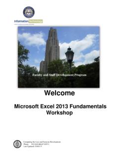 Microsoft Excel 2013 Fundamentals Manual