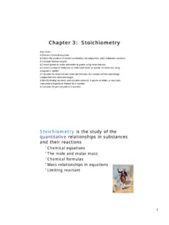 Chapter 03 - Stoichiometry