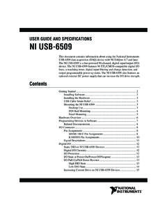 NI USB-6509 User Guide and Specifications - …