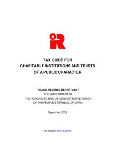 tax guide for charities - Inland Revenue Department