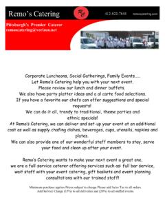 Remo’s Catering remoscatering