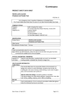 PRODUCT SAFETY DATA SHEET - Home Care Institute