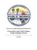 PUBLIC WORKS, - Los Angeles County, California