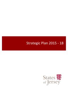 Strategic Plan 2015-18 - States of Jersey