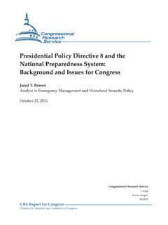 Presidential Policy Directive 8 and the National ...