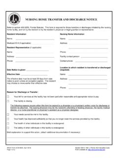 NURSING HOME TRANSFER AND DISCHARGE NOTICE