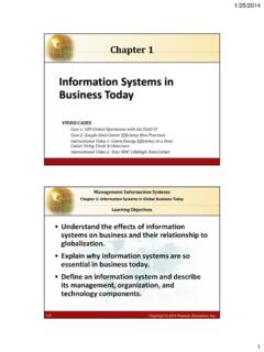 Information Systems in Business Today - Computer Science