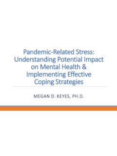 Pandemic-Related Stress: Understanding Potential Impact on ...