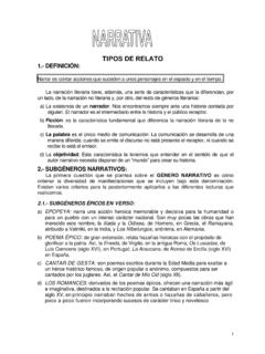 TIPOS DE RELATO - Instituto de Ense&#241;anza …