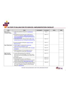 10 Steps to Billing: Implementation Checklist and …