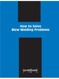 How to Solve Blow Molding Problems - LyondellBasell