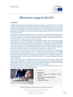 Minimum wage in the EU