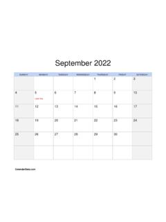 September 2022 Calendar with holidays