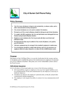 Burien Cell Phone Policy - MRSC