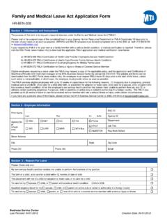 Family and Medical Leave Act Application Form