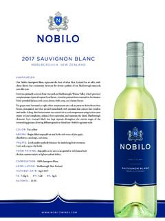 2017 SAUVIGNON BLANC - Nobilo Wines