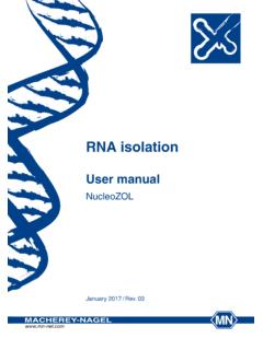 RNA isolation - MACHEREY-NAGEL Homepage
