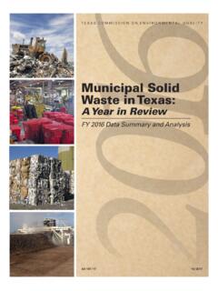Municipal Solid Waste in Texas - TCEQ