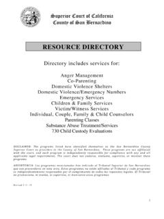 RESOURCE DIRECTORY - sb-court.org