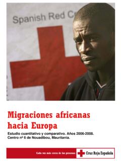Migraciones africanas hacia Europa - Cruz Roja