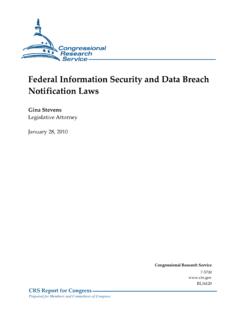 Federal Information Security and Data Breach Notification …