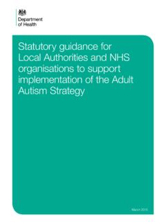 Statutory guidance for Local Authorities and NHS ...
