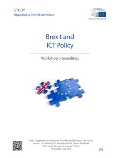 Brexit and ICT Policy Workshop Proceedings