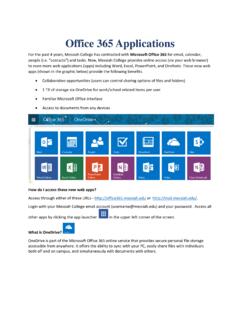 Office 365 Applications - Messiah College