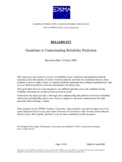 Guidelines to Understanding Reliability Prediction