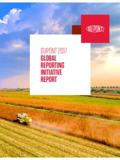 DUPONT 2017 GLOBAL REPORTING INITIATIVE …