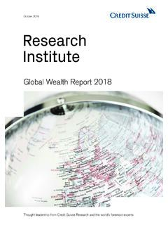 Global Wealth Report 2018 - Credit Suisse