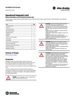 SensaGuard Integrated Latch Installation Instructions