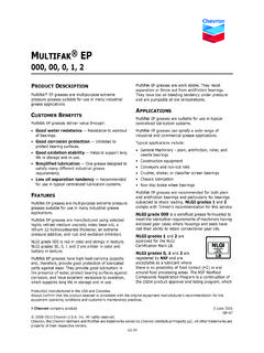 Chevron Multifak EP 2 Technical Datasheet | SCL