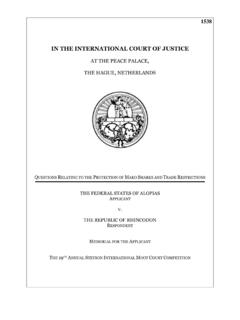 IN THE INTERNATIONAL COURT OF JUSTICE - …