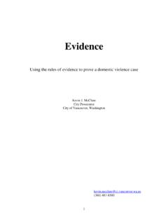The Evidentiary Aspects of DV Trials - Battered Women's ...