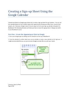 Creating a Sign-up Sheet Using the Google Calendar