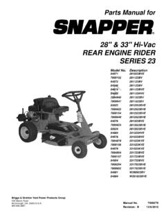 28 &amp; 33 Hi-Vac REAR ENGINE RIDER SERIES 23