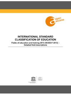 INTERNATIONAL STANDARD CLASSIFICATION OF …